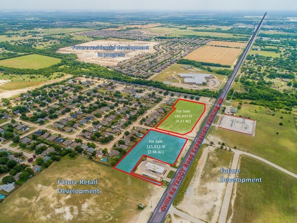 Retail Land For Sale: 205 E Ovilla Rd, Red Oak, TX 75154